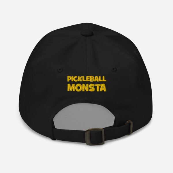 Pickleball Monsta Unstructured Hat - Rally (Yellow/Black) - Outline - Image 2