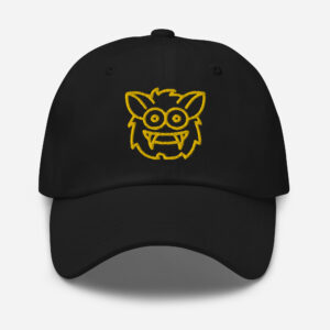 Pickleball Monsta Unstructured Hat - Rally (Yellow/Black) - Outline