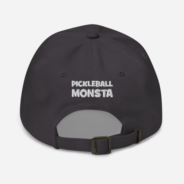 Pickleball Monsta Unstructured Hat - Rally (White/Gray) - Outline - Image 2