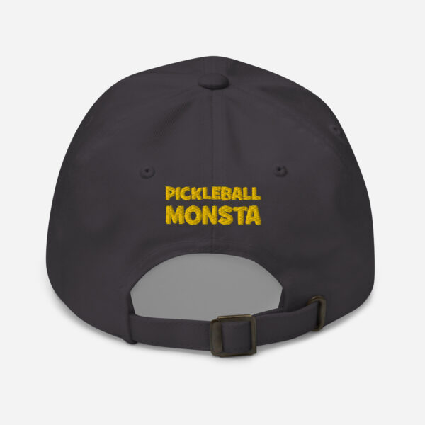 Pickleball Monsta Unstructured Hat - Rally (Yellow/Gray) - Outline - Image 2