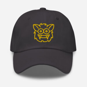 Pickleball Monsta Unstructured Hat - Rally (Yellow/Gray) - Outline