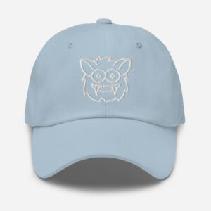 Pickleball Monsta Unstructured Hat - Rally (White/Powder) - Outline