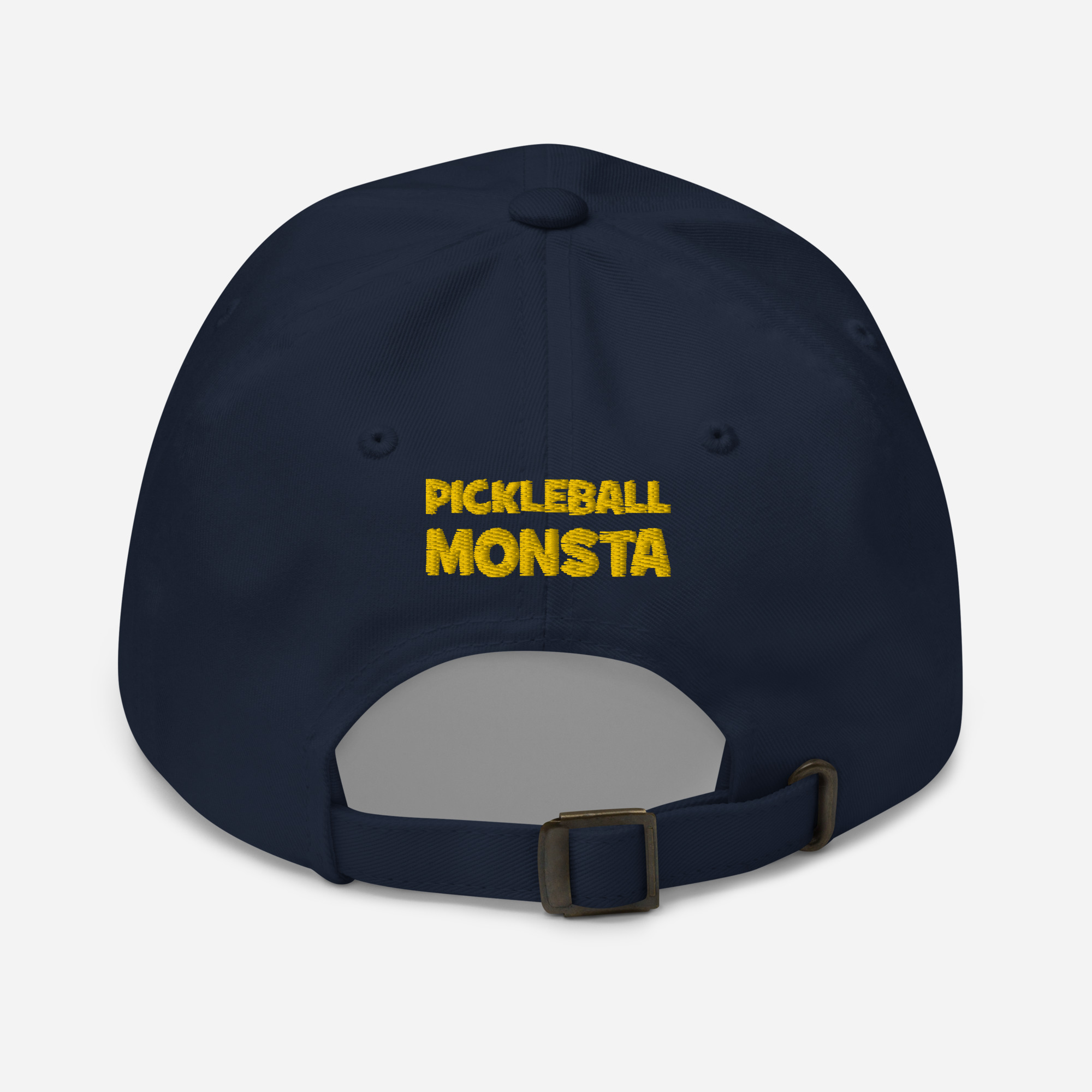 Pickleball Monsta Unstructured Hat - Rally (Yellow/Navy) - Outline - Image 2