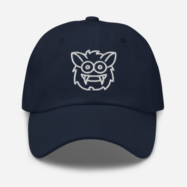Pickleball Monsta Unstructured Hat - Rally (White/Navy) - Outline