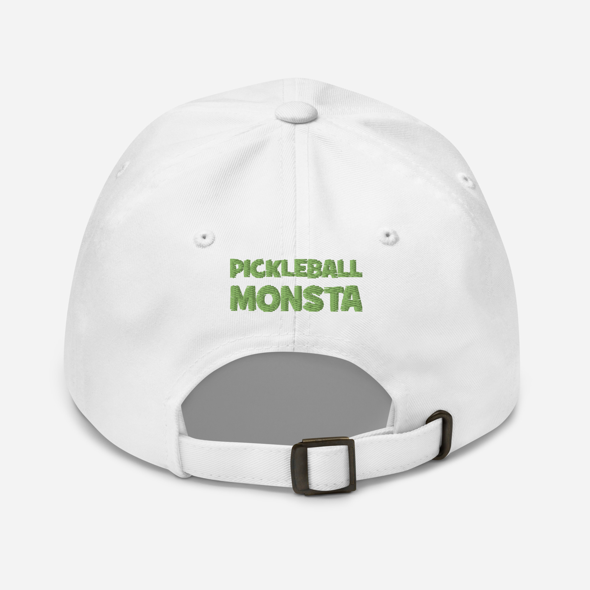 Pickleball Monsta Unstructured Hat - Rally (Kiwi/White) - Outline - Image 2