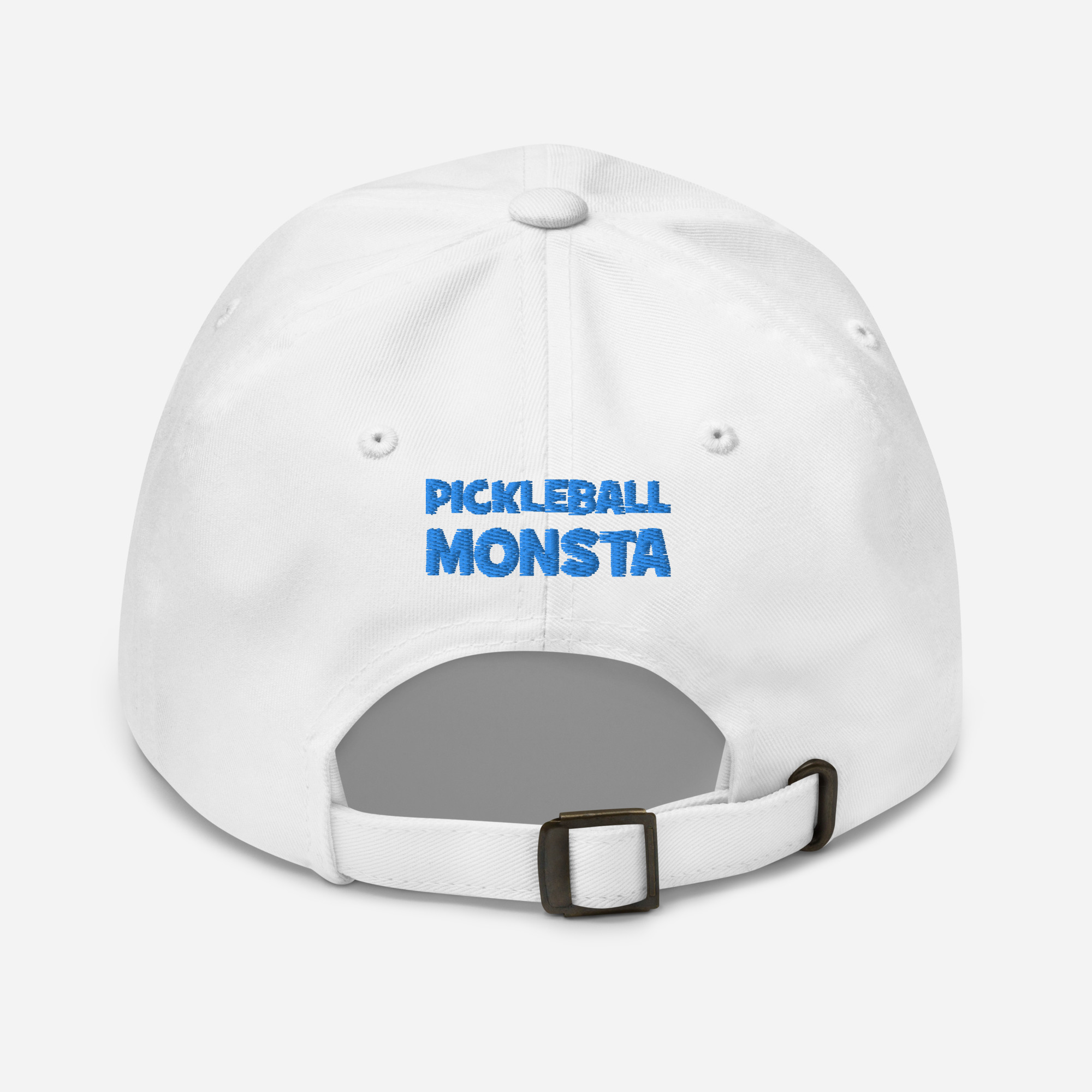 Pickleball Monsta Unstructured Hat - Rally (Sky/White) - Outline - Image 2