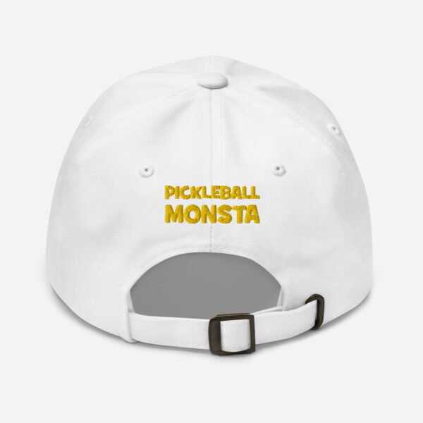 Pickleball Monsta Unstructured Hat - Rally (Yellow/White) - Outline - Image 2