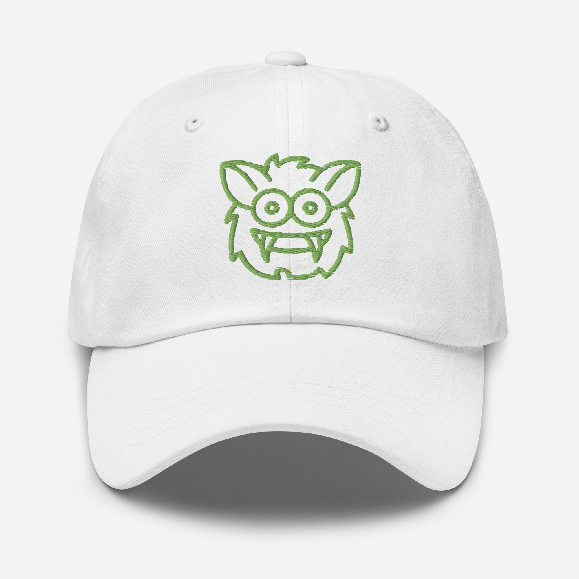 Pickleball Monsta Unstructured Hat - Rally (Kiwi/White) - Outline