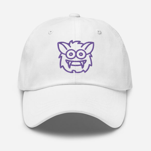 Pickleball Monsta Unstructured Hat - Rally (Purple/White) - Outline
