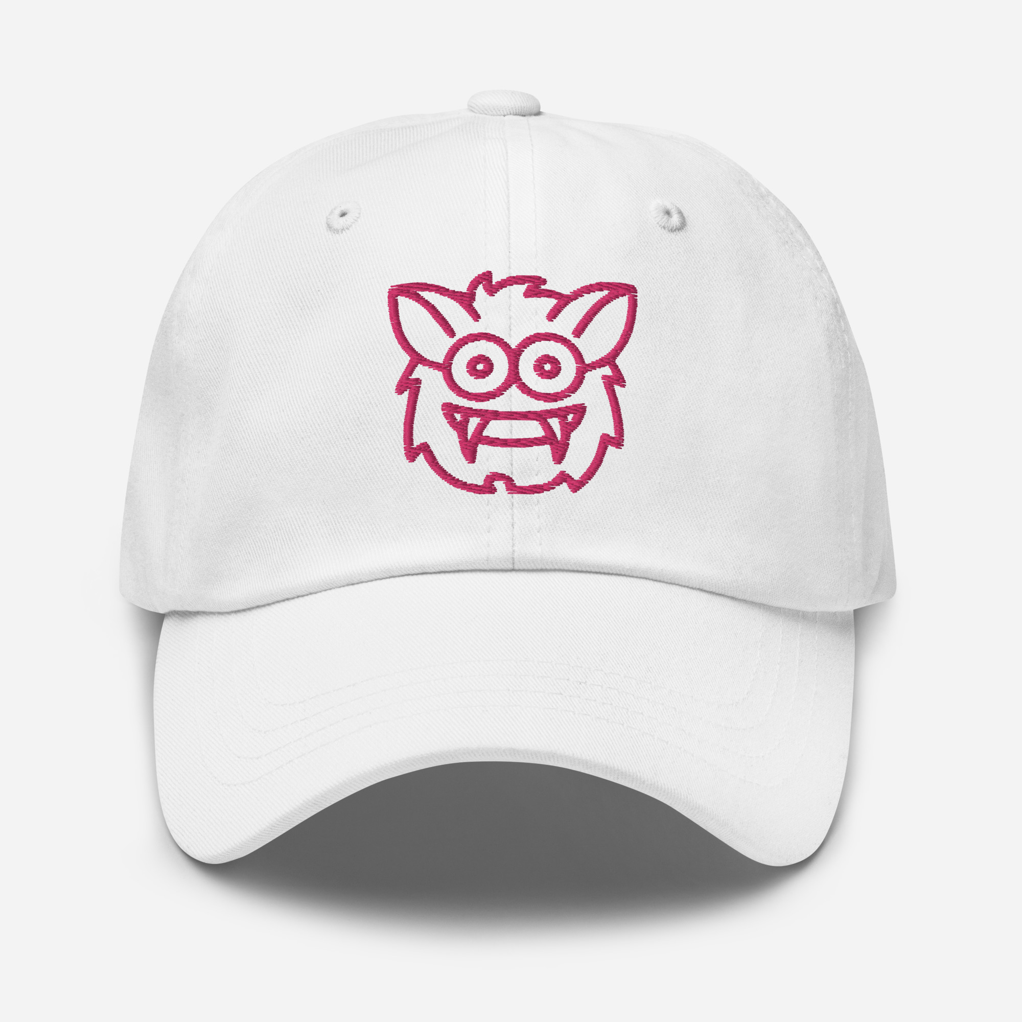 Pickleball Monsta Unstructured Hat - Rally (Magenta/White) - Outline