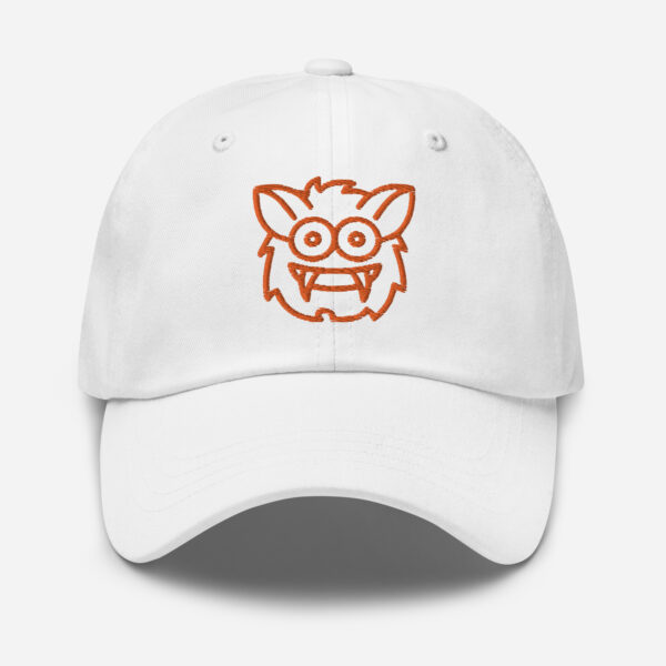 Pickleball Monsta Unstructured Hat - Rally (Orange/White) - Outline