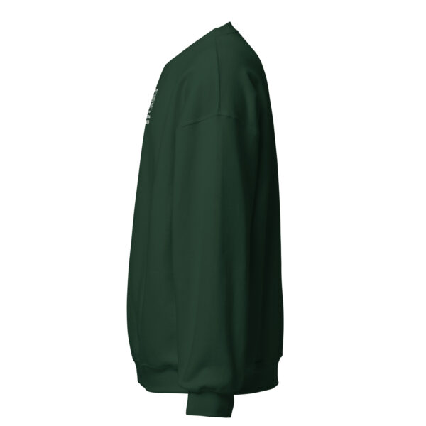Pickleball Monsta Unisex Crew Neck Sweatshirt - Forest Green- Rally - Image 3