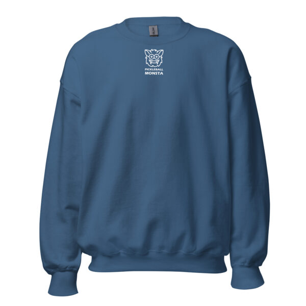 Pickleball Monsta Unisex Crew Neck Sweatshirt - Indigo Blue - Rally