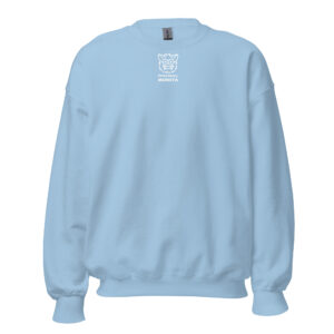 Pickleball Monsta Unisex Crew Neck Sweatshirt - Light Blue - Rally