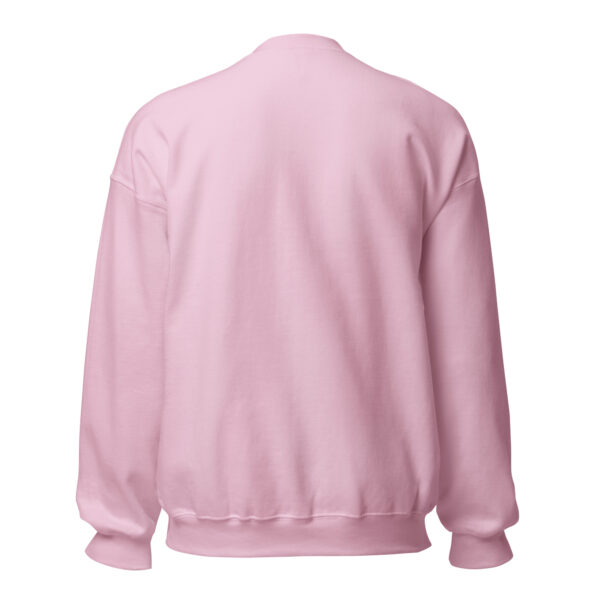 Pickleball Monsta Unisex Crew Neck Sweatshirt - Light Pink - Rally - Image 2