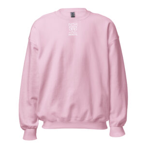 Pickleball Monsta Unisex Crew Neck Sweatshirt - Light Pink - Rally