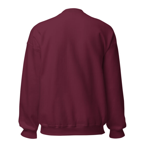 Pickleball Monsta Unisex Crew Neck Sweatshirt - Maroon - Rally - Image 2