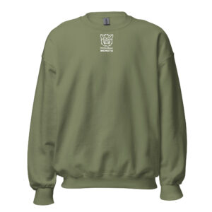 Pickleball Monsta Unisex Crew Neck Sweatshirt - Olive - Rally