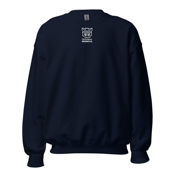 Pickleball Monsta Unisex Crew Neck Sweatshirt - Navy - Rally