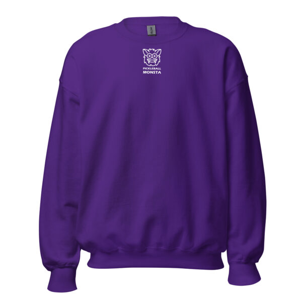 Pickleball Monsta Unisex Crew Neck Sweatshirt - Purple - Rally
