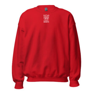 Pickleball Monsta Unisex Crew Neck Sweatshirt - Red - Rally