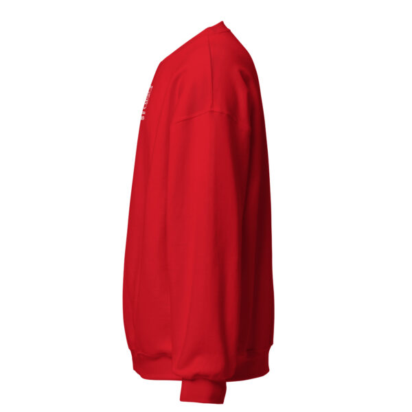 Pickleball Monsta Unisex Crew Neck Sweatshirt - Red - Rally - Image 3