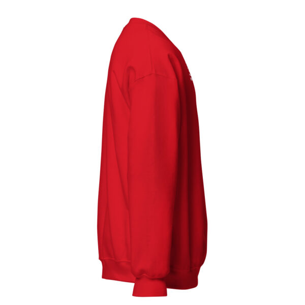 Pickleball Monsta Unisex Crew Neck Sweatshirt - Red - Rally - Image 4