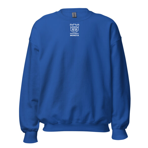 Pickleball Monsta Unisex Crew Neck Sweatshirt - Royal - Rally