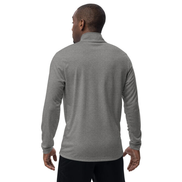 Pickleball Monsta Embroidered Quarter Zip Pullover - Gray - Rally - Image 2