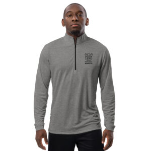 Pickleball Monsta Embroidered Quarter Zip Pullover - Gray - Rally