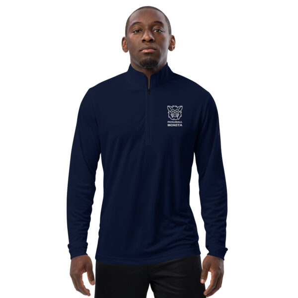 Pickleball Monsta Embroidered Quarter Zip Pullover - Navy - Rally