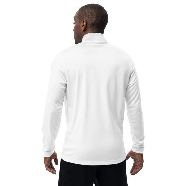 Pickleball Monsta Embroidered Quarter Zip Pullover - White - Rally - Image 2