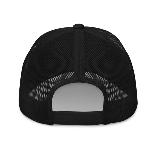 Pickleball Monsta Structured Hat - White on Black - Rally - Image 2