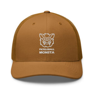Pickleball Monsta Structured Hat - White on Copper - Rally