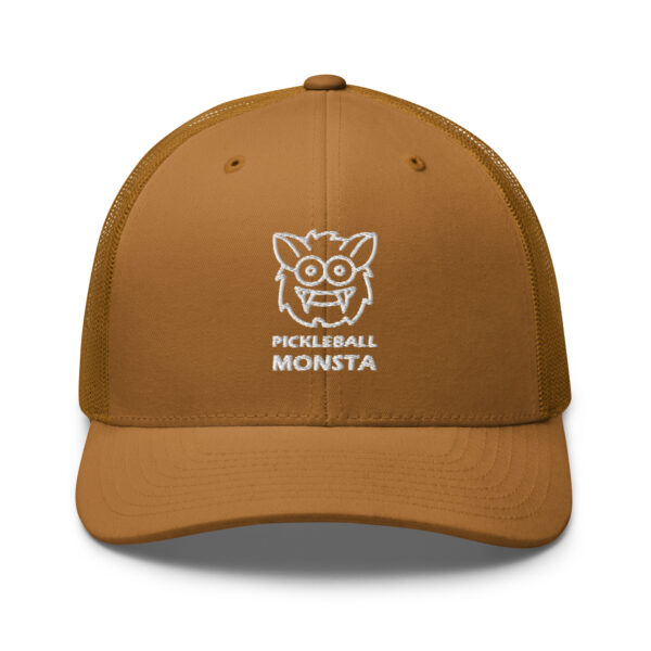 Pickleball Monsta Structured Hat - White on Copper - Rally