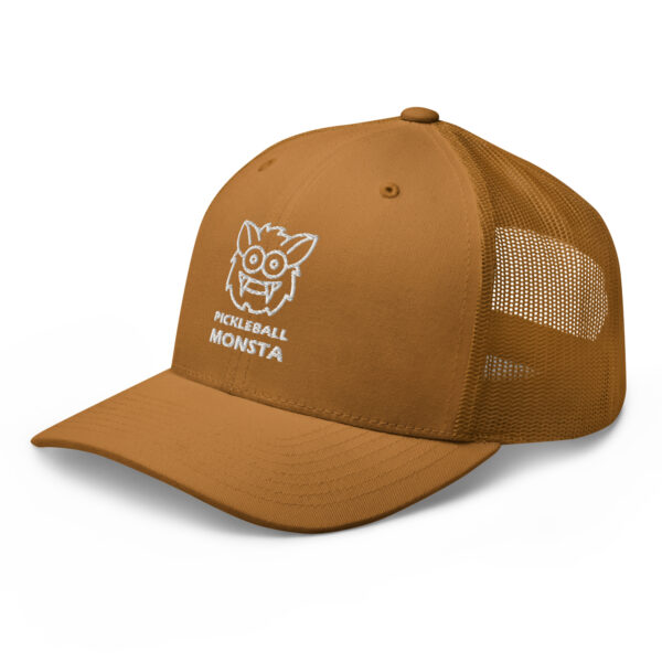 Pickleball Monsta Structured Hat - White on Copper - Rally - Image 2
