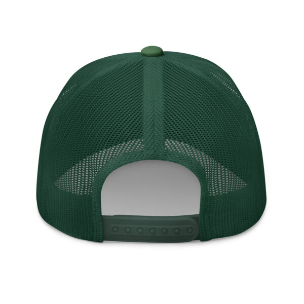 Pickleball Monsta Structured Hat - White on Green - Rally - Image 2