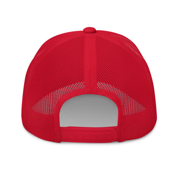 Pickleball Monsta Structured Hat - White on Red - Rally - Image 2