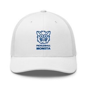 Pickleball Monsta Structured Hat - Royal on White - Rally
