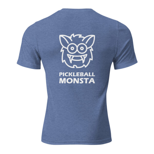Pickleball Monsta Short Sleeve Shirt - Blue - Rally (Front/Back) - Image 2