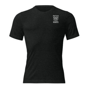 Pickleball Monsta Short Sleeve Shirt - Charcoal - Rally (Front/Back)