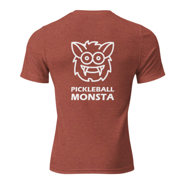 Pickleball Monsta Short Sleeve Shirt - Clay - Rally (Front/Back) - Image 2