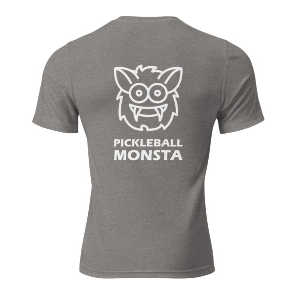 Pickleball Monsta Short Sleeve Shirt - Gray - Rally (Front/Back) - Image 2