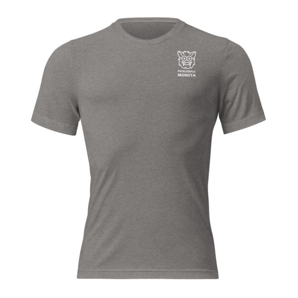 Pickleball Monsta Short Sleeve Shirt - Gray - Rally (Front/Back)