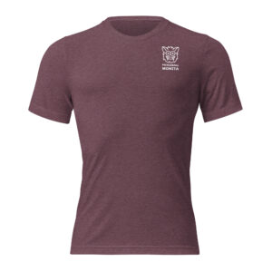 Pickleball Monsta Short Sleeve Shirt - Maroon - Rally (Front/Back)