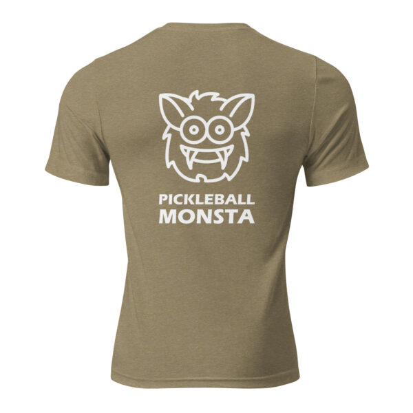 Pickleball Monsta Short Sleeve Shirt - Olive - Rally (Front/Back) - Image 2