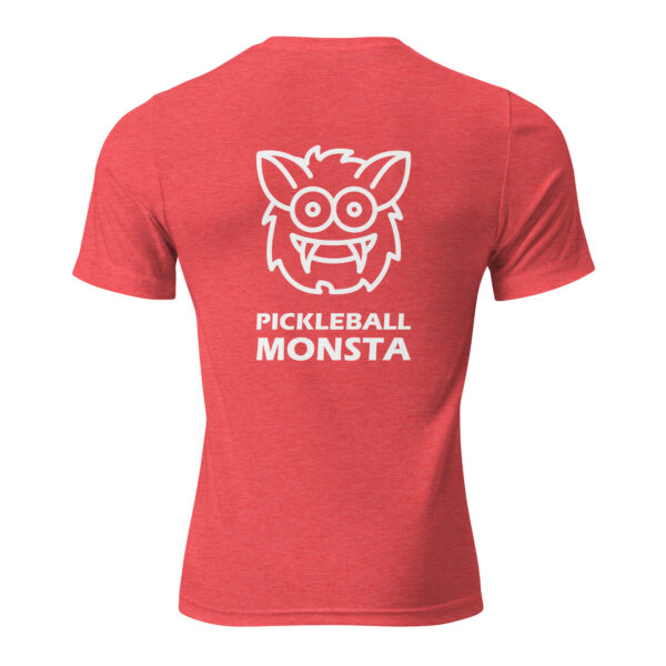 Pickleball Monsta Short Sleeve Shirt - Red - Rally (Front/Back) - Image 2