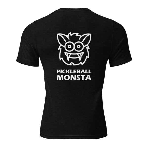 Pickleball Monsta Short Sleeve Shirt - Black - Rally (Front/Back) - Image 2