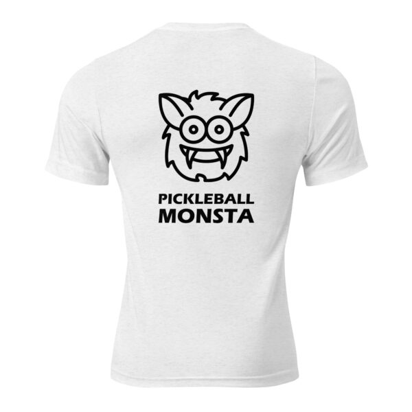 Pickleball Monsta Short Sleeve Shirt - White - Rally (Front/Back) - Image 4