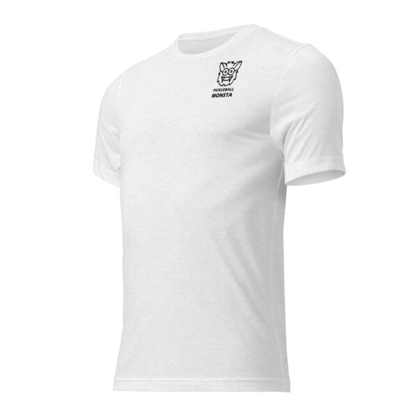 Pickleball Monsta Short Sleeve Shirt - White - Rally (Front/Back) - Image 2